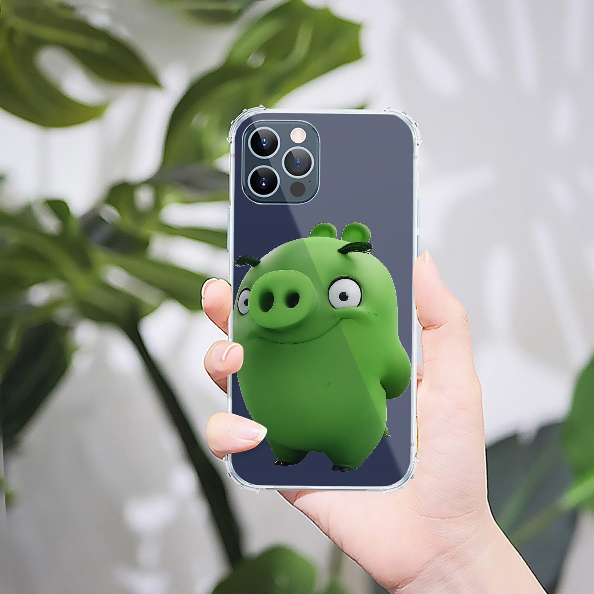 （画像用） Angry Birds アングリーバード 【iPhone 12シリーズ対応】透明スマホケース（クリアソフトケース）